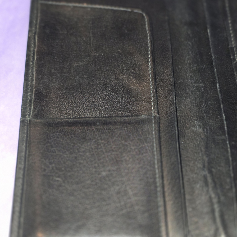 Vintage Classic COACH Checkbook, Credit Card Black Leather Wallet - Picture 10 of 14